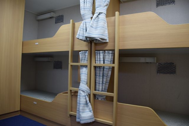学生部屋の2段ベッド